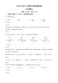 2024年宁远县九年级下册期中数学试卷参考答案
