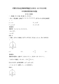 内蒙古自治区锡林郭勒盟三县联考2025年九年级中考模拟预测数学试卷（解析版）