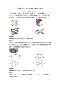 山东省潍坊2025年中考三模数学试卷(解析版)