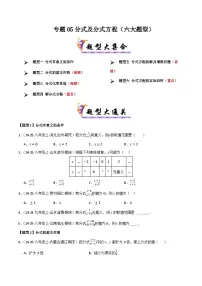 八年级数学下学期期末专项练习专题05 分式及分式方程-2024-2025学年八年级数学下学期期末考点大串讲（北师大版）