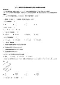 2025届自贡市荣县初中数学毕业考试模拟冲刺卷含解析