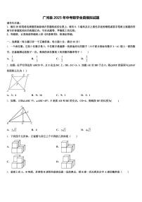 广河县2025年中考数学全真模拟试题含解析