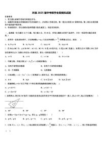 环县2025届中考数学全真模拟试题含解析