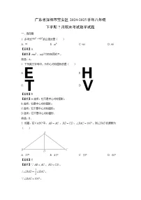广东省深圳市宝安区2024-2025学年八年级下学期7月期末考试 数学试卷（解析版）