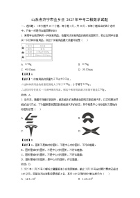 山东省济宁市金乡县2025年中考二模[中考模拟]数学试卷（解析版）