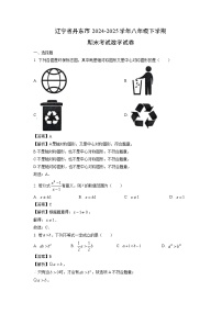辽宁省丹东市2024-2025学年八年级下学期期末考试数学试卷（解析版）