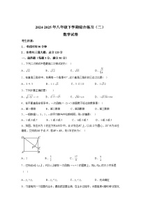 2024-2025学年黑龙江省鸡西市虎林市八年级下学期数学期末试卷