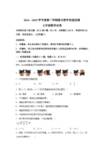 2024-2025学年吉林省吉林市永吉县七年级下学期期末数学检测试卷