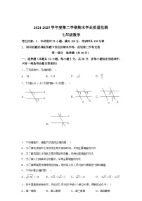 2024-2025学年辽宁省大连市瓦房店市下学期七年级数学期末考试卷
