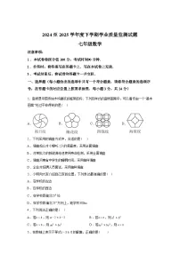 2024-2025学年内蒙古自治区赤峰市七年级下学期期末数学检测试卷