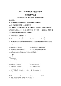 2024-2025学年重庆市渝中区七年级下学期期末考试数学检测试卷