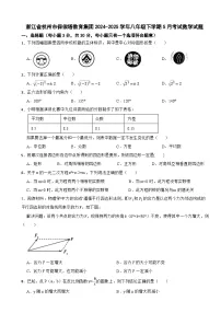 浙江省杭州市保俶塔教育集团2024-2025学年八年级下学期5月考试数学试题