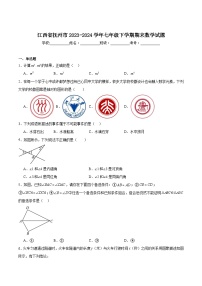 江西省抚州市2023-2024学年七年级下学期期末数学试卷(含解析)
