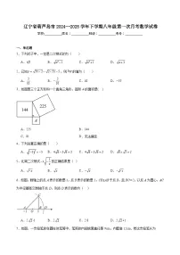 辽宁省葫芦岛市2024-2025学年八年级下学期第一次月考数学试卷(含解析)