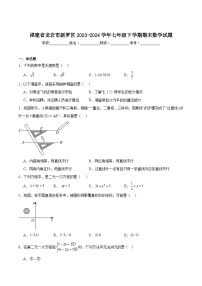 福建省龙岩市新罗区2023-2024学年七年级下学期6月期末数学试卷(含解析)