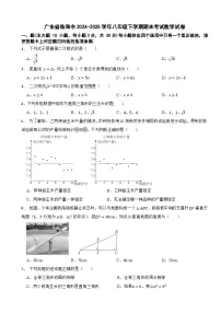 广东省珠海市2024-2025学年八年级下学期期末考试数学试卷