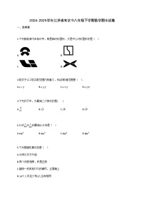 2024~2025学年江苏省南京市八年级下册数学（期末）试卷（含解析）