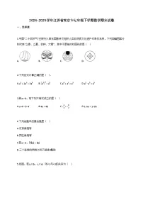 2024~2025学年江苏省南京市七年级下册数学（期末）试卷（含解析）