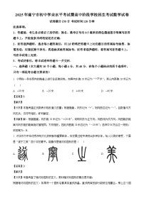 2025年四川省遂宁市中考数学试题(解析版)
