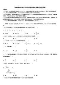 衡南县2024-2025学年中考适应性考试数学试题含解析