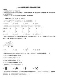 2025届安乡县中考试题猜想数学试卷含解析