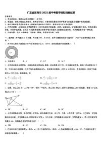 广东省东莞市2025届中考数学模拟精编试卷含解析