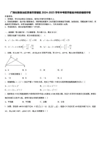 广西壮族自治区贵港市覃塘区2024-2025学年中考数学最后冲刺浓缩精华卷含解析