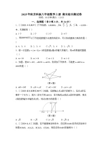 2025年秋苏科版八年级数学上册  期末综合测试卷