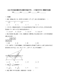 河南省漯河市召陵区实验中学、二中联考2025届九年级下学期中考三模数学试卷(含解析)