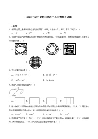 辽宁省铁岭市西丰县2025届九年级下学期中考三模数学试卷(含解析)