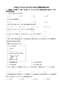 广东省江门市2024-2025学年八年级下学期数学期末试卷