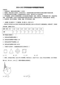 2024-2025学年拜泉县中考押题数学预测卷含解析