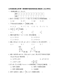 九年级数学上册第一学期期中综合测试卷（湘教版 2024年秋）