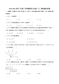 2024-2025学年广东省广州市荔湾区七年级（上）期末数学试卷（含答案）