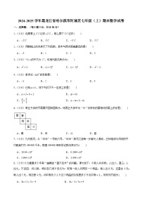 2024-2025学年黑龙江省哈尔滨市阿城区七年级(上)期末数学试卷（含答案）