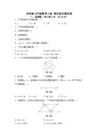 2025年秋苏科版七年级数学上册  期末综合测试卷