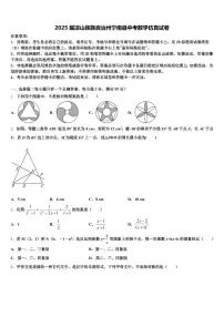 2025届凉山彝族自治州宁南县中考数学仿真试卷含解析