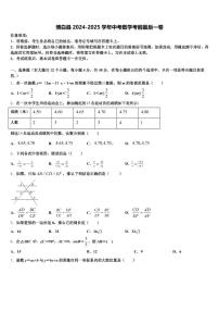 博白县2024-2025学年中考数学考前最后一卷含解析