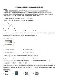 四川省宜宾市翠屏区2025届中考数学四模试卷含解析