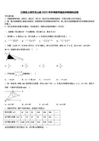 江西省上饶市玉山县2025年中考数学最后冲刺模拟试卷含解析