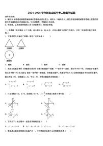 2024-2025学年铜官山区中考二模数学试题含解析