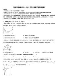 长治市黎城县2024-2025学年中考数学模拟预测题含解析