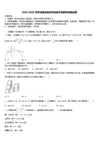 2024-2025学年湖南省株洲市攸县中考数学四模试卷含解析