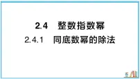 初中数学湘教版（2024）八年级上册（2024）2.4 整数指数幂习题ppt课件