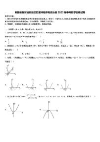 新疆维吾尔哈密地区巴里坤哈萨克自治县2025届中考数学五模试卷含解析