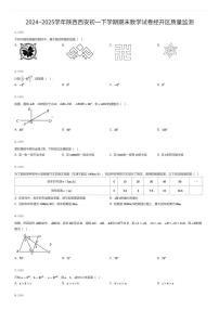 2024~2025学年陕西西安初一下学期期末数学试卷经开区质量监测（有答案解析）