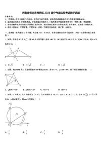 河北省保定市竞秀区2025届中考适应性考试数学试题含解析
