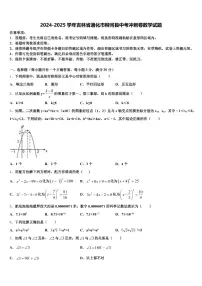 2024-2025学年吉林省通化市柳河县中考冲刺卷数学试题含解析
