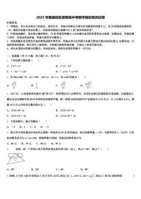 2025年那曲地区嘉黎县中考数学模拟预测试卷含解析