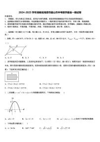 2024-2025学年湖南省湘潭市韶山市中考数学最后一模试卷含解析